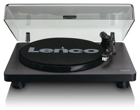Lenco L-30B čierna / Gramofón / 33 &amp; 45 RPM / USB-A / RCA / predzosilňovač