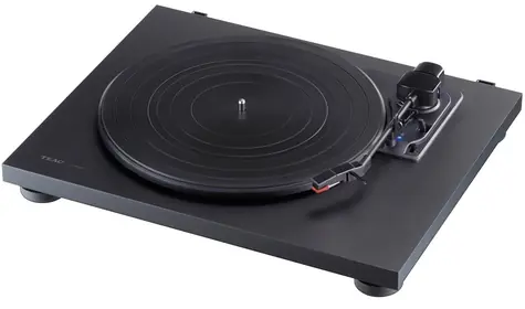 Teac TN-180BT-A3 čierna / Gramofón / 33 &amp; 45 &amp; 78 RPM / BT / RCA / predzosilňovač 