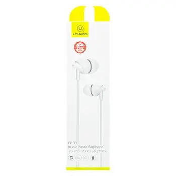 USAMS EP-39 In-Ear Stereo Headset 3.5mm biela