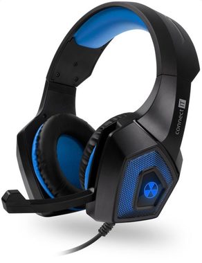 CONNECT IT BATTLE RNBW Ed. 2 modré / herné slúchadlá s mikrofónom / 3.5mm jack / 2.2m