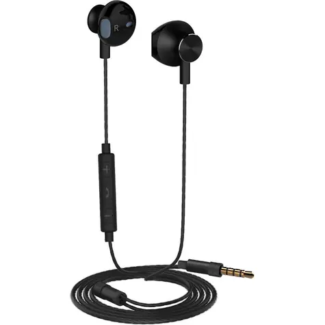 YENKEE YHP 305BK čierna / slúchadlá s mikrofónom / ovládanie hlasitosti / 3.5 mm jack / kábel 1.2 m