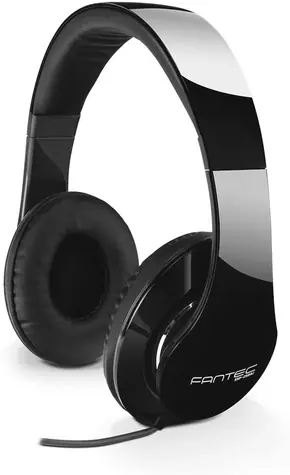 Fantec SHP-250AJ-BB čierna / drôtové slúchadlá / 3.5mm jack / 40mm meniče / kábel 1.2 m