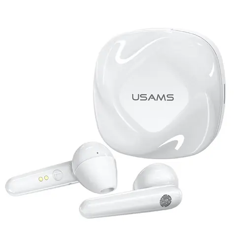 USAMS SD TWS Dual Stereo Wireless Headset BT 5.0 biela / 40 mAh + 300 mAh