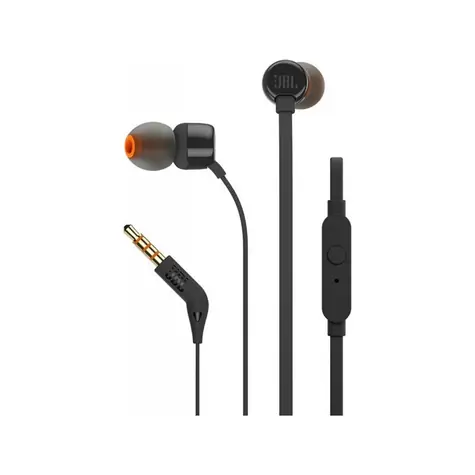 JBL T110 čierna / slúchadlá s mikrofónom / 3.5mm jack