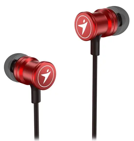 Genius HS-M316 červená / slúchadlá do uší / mikrofón / 3.5 mm jack / kábel 1.2 m