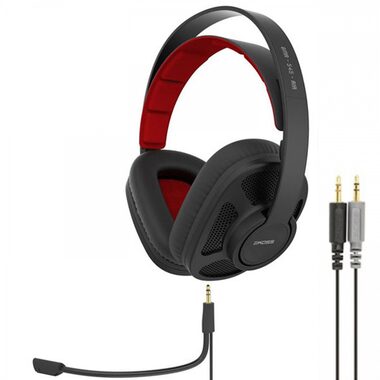 Koss GMR-545AIR čierno-červená / herné slúchadlá s mikrofónom / 2 káble / simulácia 3D zvuku / bez kódu