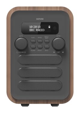 Denver DAB-48 sivá / rádio / DAB+ / FM / Bluetooth / výstup na slúchadlá