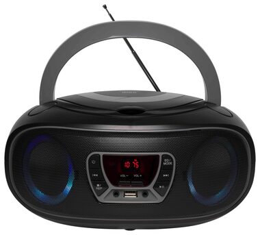 Denver TCL-212BT sivá / rádio / FM / Bluetooth / CD / USB / 2x 2W