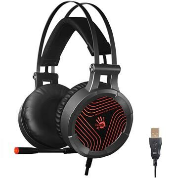 A4Tech BLOODY G530 čierna / Herné slúchadlá s mikrofónom / 7.1 / Mikrofón sklápací / USB / 1.8m