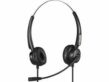 Sandberg Headset Pro Stereo čierna / slúchadlá s mikrofónom / USB + RJ9/11