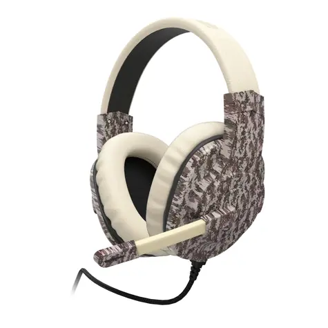 uRage SoundZ 333 béžovo-hnedá / Herné slúchadlá s mikrofónom / 2.2m / USB-A