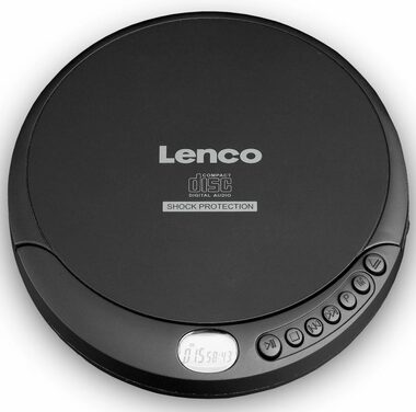 Lenco CD-200 čierna / prenosný CD prehrávač / 3.5 mm jack / CD&amp;CD-R&amp;CD-RW