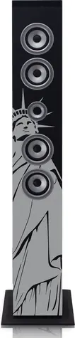 LENCO IBT-6 NY Liberty / Stĺpový reproduktor / 40W / Bluetooth / FM / USB / SD / AUX / LCD 