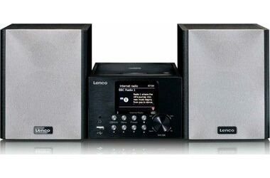 Lenco MC-250 / FM &amp; DAB+ &amp; Internet rádio / CD prehrávač / 2x12.5W / AUX / USB / Bluetooth / Wi-Fi