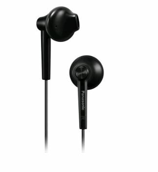 Panasonic RP-TCM55E-K čierna / Slúchadlá s mikrofónom do uší / 3.5mm jack / 1.2m
