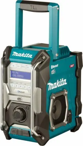 Makita MR004GZ / Aku stavebné rádio / FM / DAB+ / 3.5mm jack / BT 5.0 / IP65 / napájací adaptér / bez aku