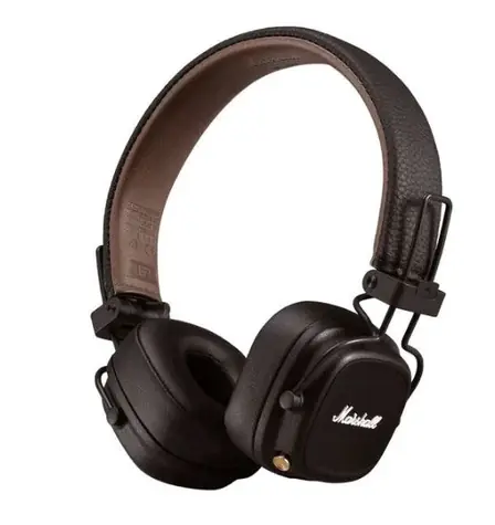 Marshall Major IV Bluetooth hnedá / Bezdrôtové slúchadlá s mikrofónom / Bluetooth