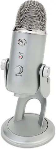 Blue Yeti strieborná / stolný mikrofón / USB