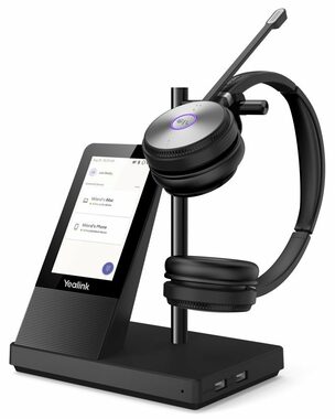 Yealink WH66 čierna / Bezdrôtové slúchadlá s mikrofónom / pre IP telefóny Yealink / základňa / DECT