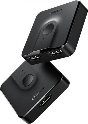 Ugreen HDMI Switch 2v1 čierna / 2x HDMI (F)