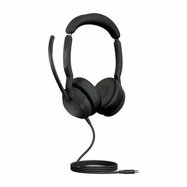 JABRA Evolve2 50 čierna / Slúchadlá / mikrofón / ANC / USB-C / Bluetooth / MS Stereo