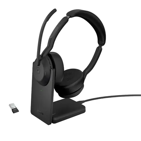 JABRA Evolve2 55 (25599-999-989) čierna / Slúchadlá / mikrofón / ANC / USB / Bluetooth / MS Stereo