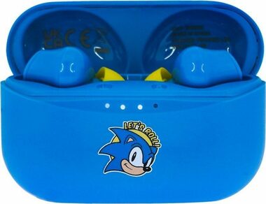 OTL Technologies TWS Sonic the Hedgehog / Detské bezdrôtové slúchadlá / Bluetooth 5.0 / dobíjacie púzdro 