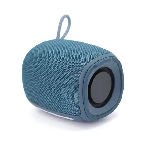 Gembird SPK-BT-LED-03 modrá / Bezdrôtový reproduktor / RGB / microSD / FlashDisk / FM / AUX / 1250 mAh