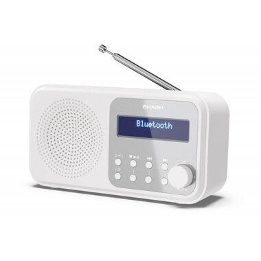 Sharp DR-P420 biela / Prenosné rádio / 2W / DAB+ / FM / BT / 3.5mm 