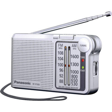 Panasonic RF-P150DEG strieborná / Prenosné rádio / FM / 3.5mm