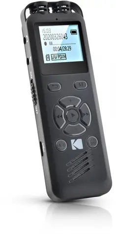 Kodak VRC 250 čierna / Diktafón / 8GB / až 581 hodín záznamu / microUSB / 2x 3.5mm