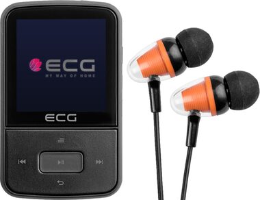 ECG PMP 30 8GB čierna / MP3 &amp; MP4 prehrávač / 1.5 &quot;/ 8GB / MicroSD / Radio FM 