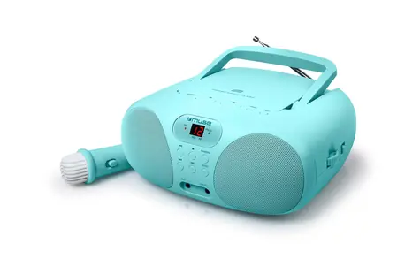 Muse MD-203 KB modrá / rádio s mikrofónom / CD / FM / AUX