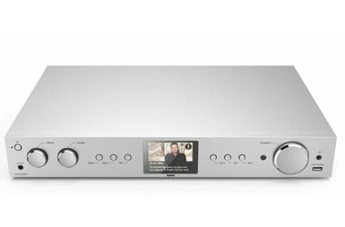HAMA DIT2105SBTX strieborná / Digitálne a internetové rádio / FM / DAB+ / WiFi / BT / USB / 3.5mm / SPDIF / Cinch
