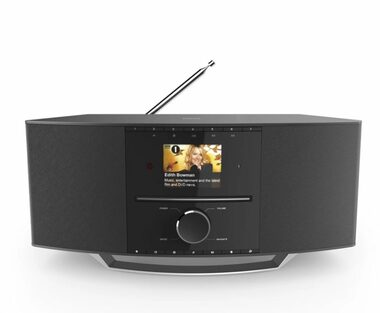 HAMA DIR3510SCBTX čierna / Digitálne a internetové rádio / FM / DAB+ / WiFi / BT / USB / 3.5mm / SPDIF