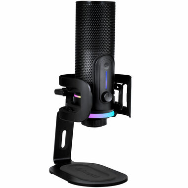 Streamplify MIC PRO čierna / Stolný mikrofón / kondenzátorový / RGB / USB