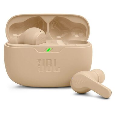 JBL Wave Beam béžová / Bezdrôtové slúchadlá / mikrofón / BT 5.2 / IPX2