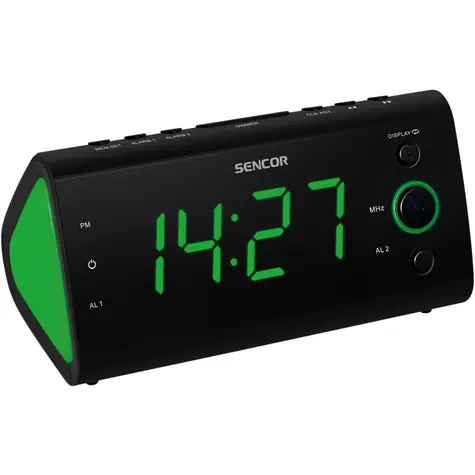 Sencor SRC 170 GN zelená / Rádiobudík / PLL FM 