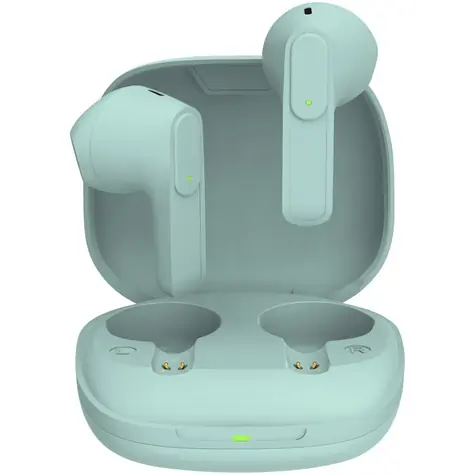 Sencor SEP 540BT zelená / Bezdrôtové slúchadlá / mikrofón / Bluetooth 5.0 / dobíjacie púzdro 