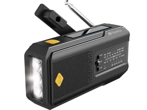 Sandberg Surviovor All-in-1 čierna / FM/AM rádio s ďalšími funkciami / 2000mAh 