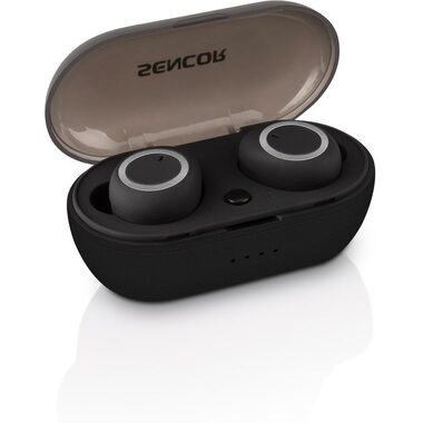Sencor SEP 510BT čierna / Bezdrôtové slúchadlá / mikrofón / Bluetooth 5.0 / dobíjacie púzdro 