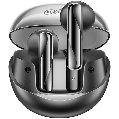 QCY T32 AilyBuds Clear čierna / Bezdrôtové slúchadlá / TWS / ANC / mikrofón / Bluetooth 5.3 / IPX5 / s dobíjacím boxom