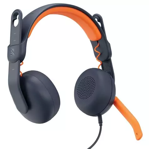 Logitech Zone Learn ON EAR USB-C modrá / Drôtové slúchadlá s mikrofónom / USB-C / 1.3 m