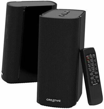 Rozbalené - Creative Labs T100 čierna / Bezdrôtové reproduktory / 40W / Bluetooth 5.0 / AUX / rozbalené