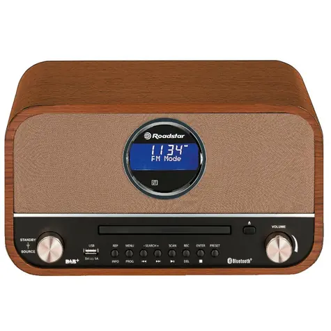 ROADSTAR HRA-1782NBT hnedá / Rádio / FM / PLL / CD / MP3 / Bluetooth / USB / AUX RCA