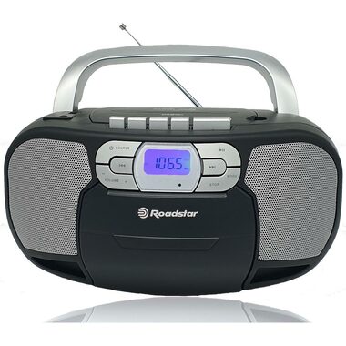 ROADSTAR RCR-4635UMPBK čierna / Rádio s CD prehrávačom / FM / PLL / CD / MP3 / 3.5mm / Kazeta 