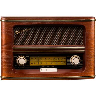 ROADSTAR HRA-1500/N hnedá / Retro radio / AM & FM 