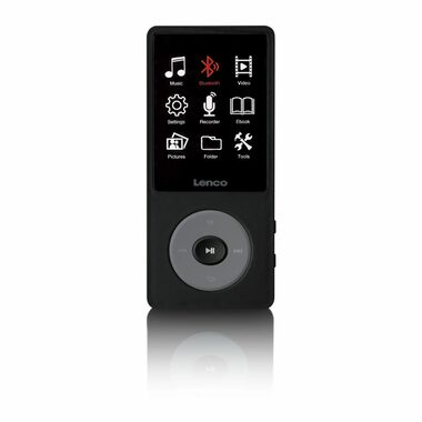 LENCO Xemio 860 čierna / MP3 & MP4 prehrávač / 2.4 "TFT / 8GB / MicroSD / 3.5 mm