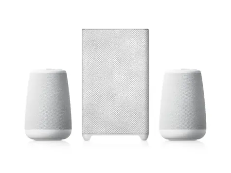 Homatics Sound&Sound 2.1 biela / Bezdrôtové reproduktory + Subwoofer / Dolby Audio / Bluetooth 5.0