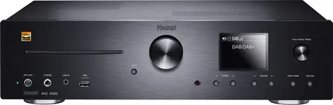 Magnat MC 400 čierna / Receiver / 200W / HDMI / ARC / FM / DAB+ / WiFi / BT